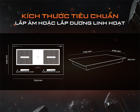 Bếp từ đôi Junger