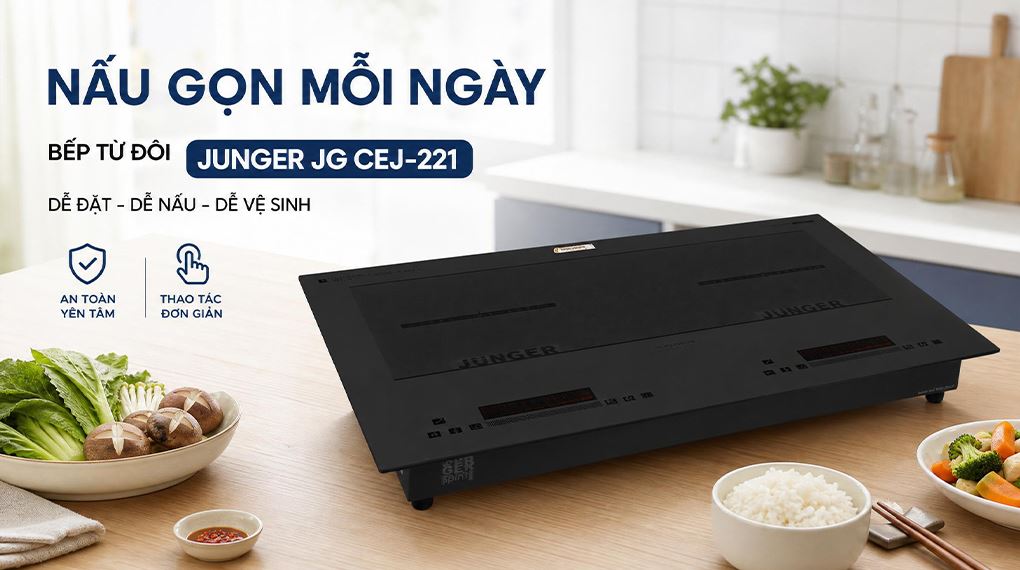 Bếp từ đôi âm Junger