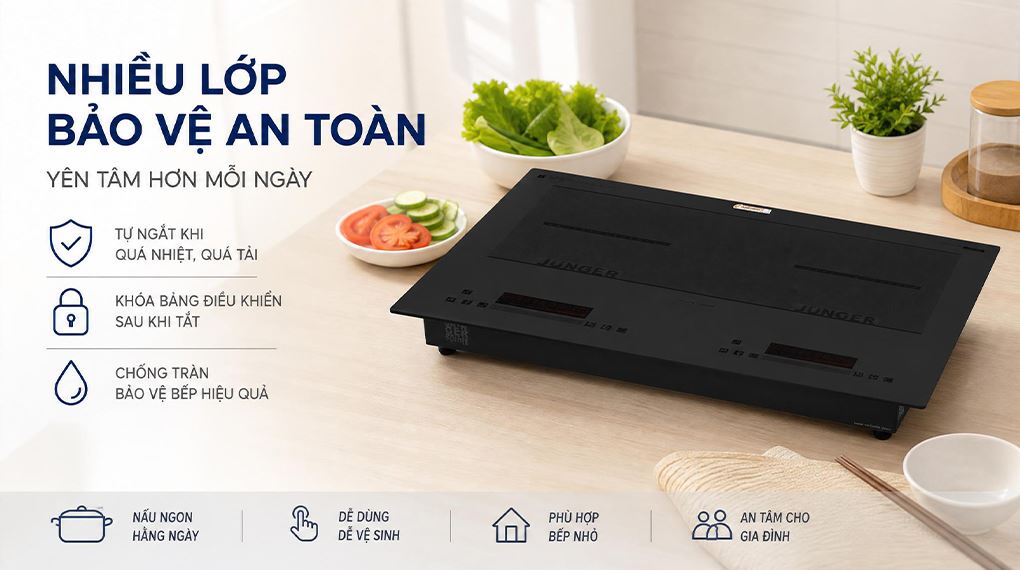 Bếp từ đôi âm Junger