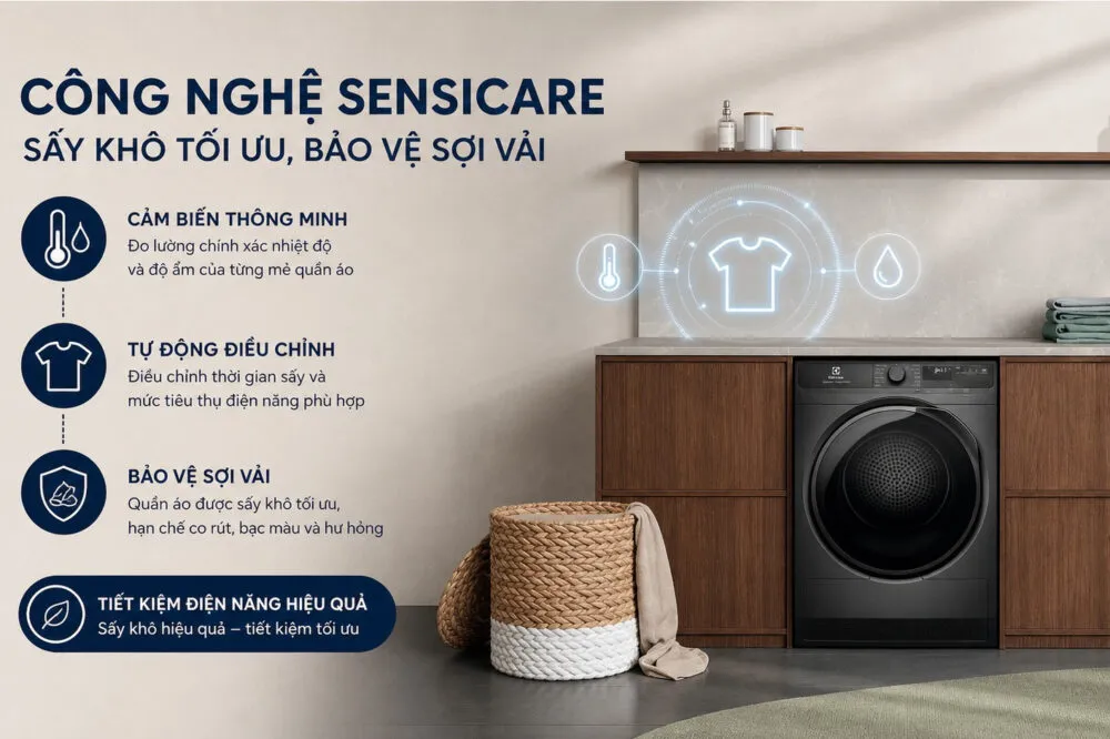 Máy sấy quần áo Electrolux EDH803J5SCR